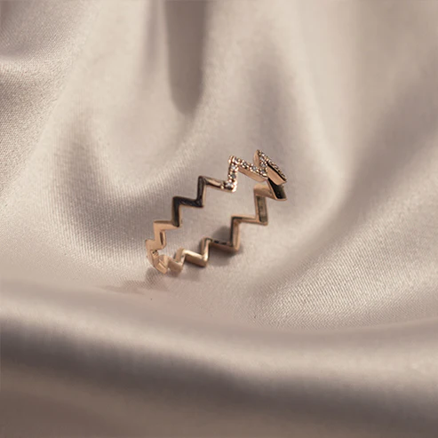 18k Gold Regal Crown Ring