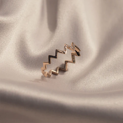 18k Gold Regal Crown Ring