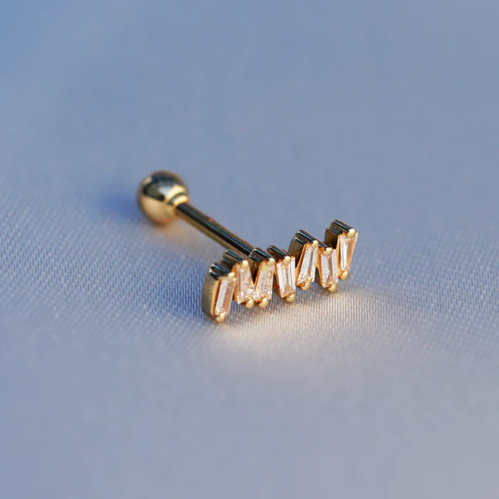 Diamond Brilliance Piercings 18k Yellow Gold