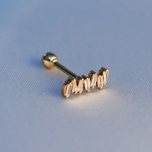 Diamond Brilliance Piercings 18k Yellow Gold