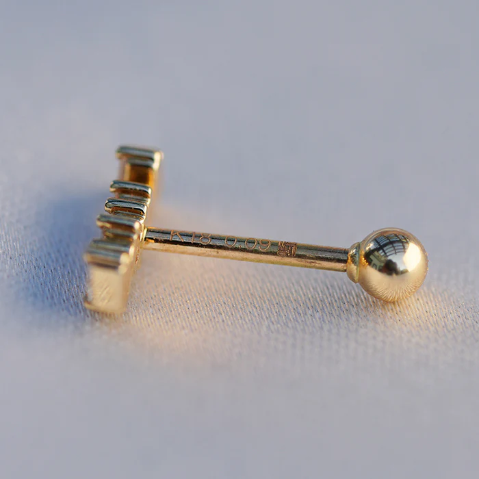 Diamond Brilliance Piercings 18k Yellow Gold
