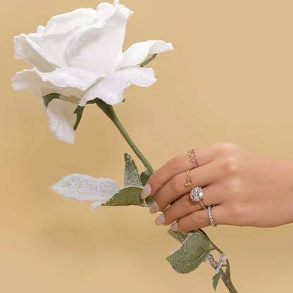 18k Gold Regal Crown Ring